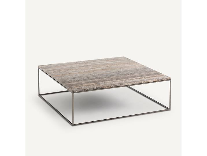 AM.PM Table basse plateau travertin, Mahaut Travertin Gris