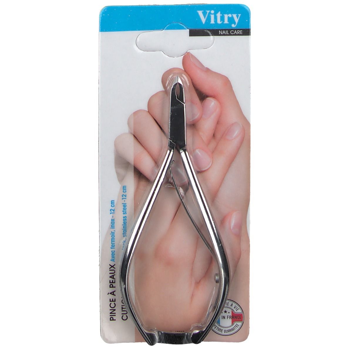 Vitry Classic Huidpincet + Sluiting Inox 1052F 1 St Zange