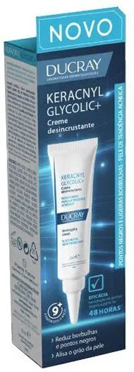 Ducray Keracnyl Glycolic+ Crema Desincrustante 30ml