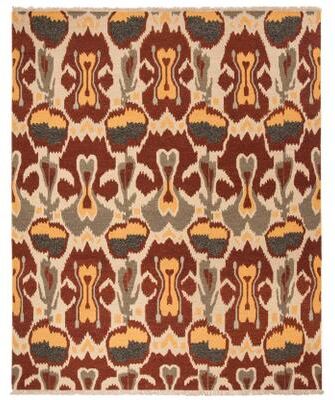 SAFAVIEH Couture Handmade Sumak Flatweave Shalva Traditional Oriental Wool Rug with Fringe