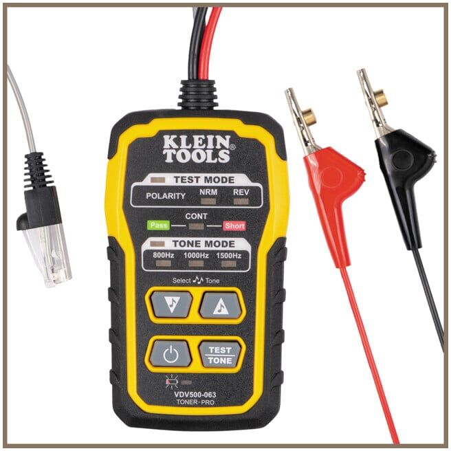 Klein Tools Générateur de tonalité Toner-PRO ABN avec pinces (VDV500063)