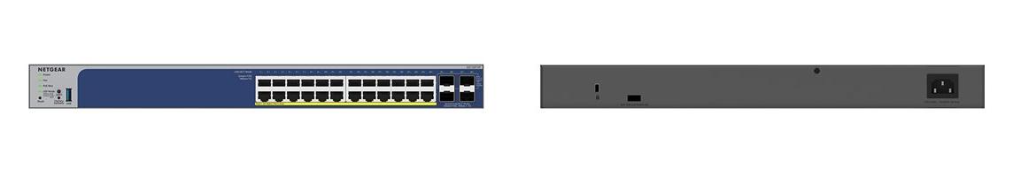 NETGEAR GS728TXUP, Managed, Gigabit Ethernet (10/100/1000), Power over Ethernet (PoE), Rack-Einbau, 1U