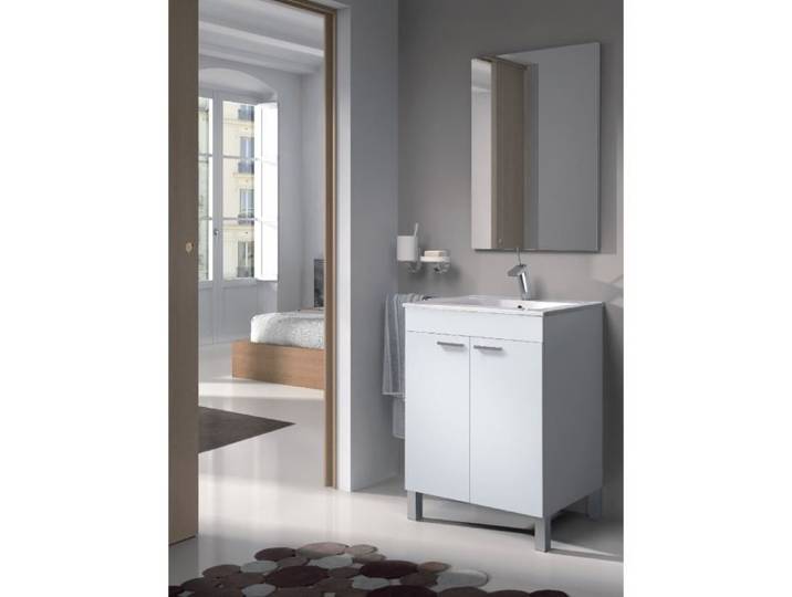 Vasque Céramique - Koncept - Blanc - Emplacement pour le robinet - 60 x 45 x 16 cm
