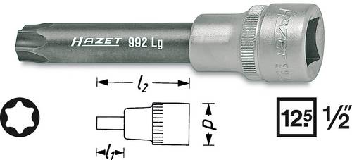 Hazet Steckschlüssel-Bit-Einsatz 1/2 (12.5 mm) 992LG-T50