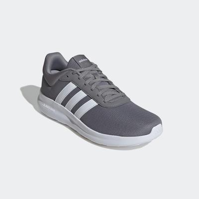 Sneaker ADIDAS SPORTSWEAR "LITE RACER 4.0", Herren, Gr. 43, grau (grethr, ftwwht, ftwwht), Synthetik, Textil, Schuhe Sneaker