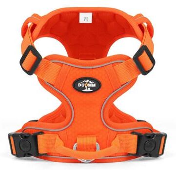 Uplift Essentials Professional No Pull Reflective Nylon Safety Dog Harness orange m