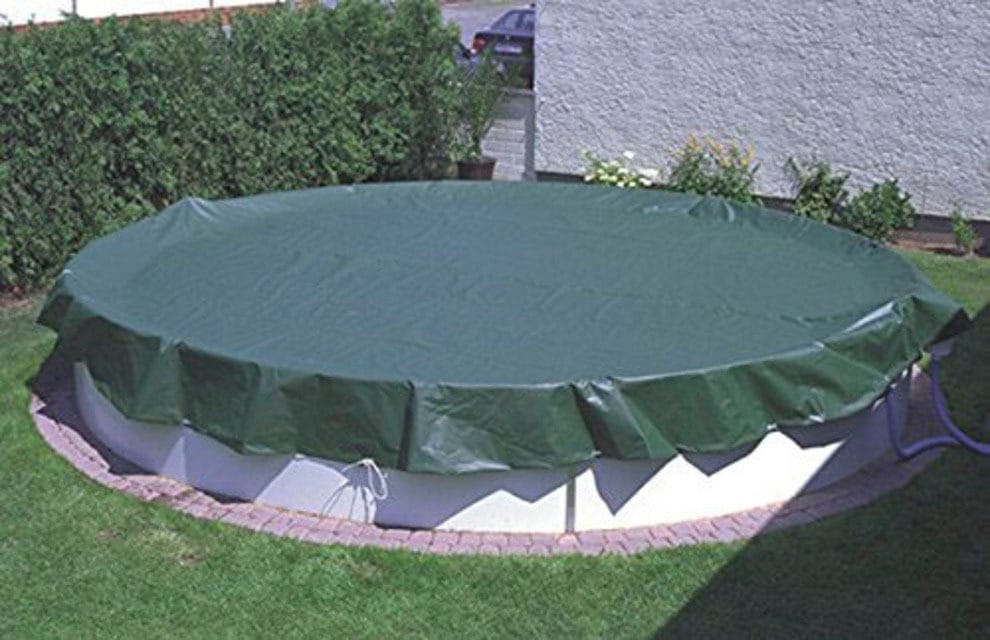 Pool-Abdeckplane MY POOL BWT "für Ovalformbecken", grün (grün, schwarz), B:430cm L:780cm, Polyethylen (PE), Planen, Gesamtmaß: 430x780 cm
