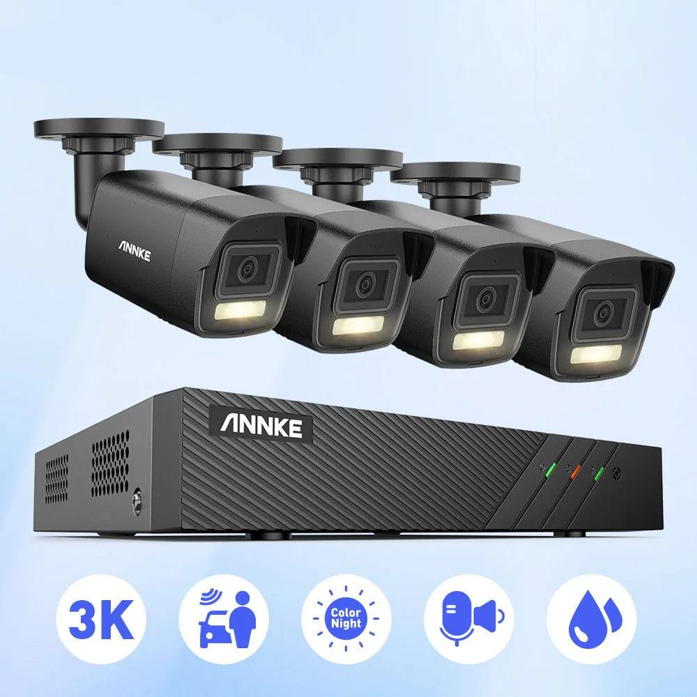 Selius Complete 4-kanaals 5MP PoE Beveiligingscamera Set met NVR Systeem