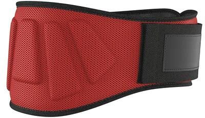 Uplifted Finds Sports Fitness Weightlifting Waist Belt And Gym Lumbar Back Support red xs