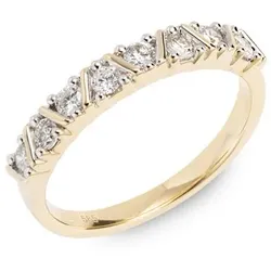 DIAMOUR Ring 8 Brillanten zus. ca. 0,40ct Gold 585