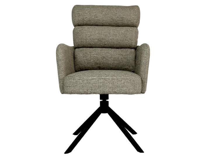 Armlehnstuhl ELLA Metall Textil 95 x 59 x 71 cm Stoffbezug...