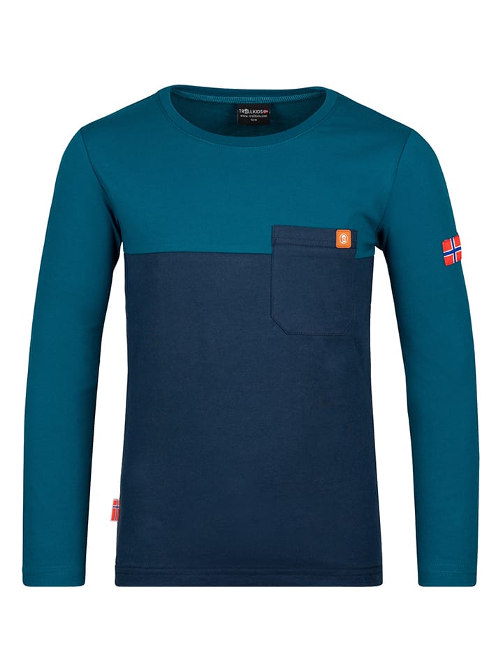 Trollkids Funktionsshirt "Bergen" in Dunkelblau - 128