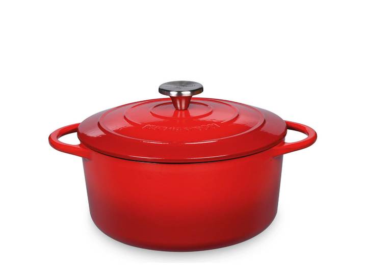 Küchenprofi Bratentopf Provence, Rot, Metall, 4,2 L, 11.5 cm, Kochen, Töpfe, Bräter