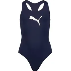 PUMA Kinder Badeanzug SWIM GIRLS RACERBACK SWIMSUIT, Größe 152 in Blau Blau