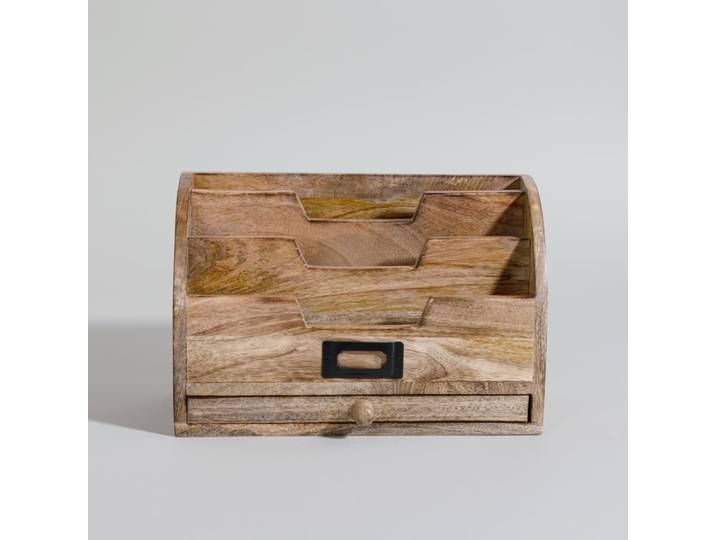 Briefhalter aus Mangoholz