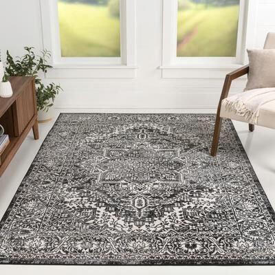 JONATHAN Y Traditional Persian Vintage Medallion Area Rug