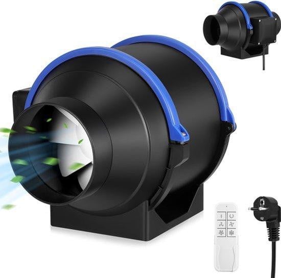 Selius Badkamerventilator 150 mm geluidsarme inline kanaalventilator voor muurmontage en luchtcirculatie