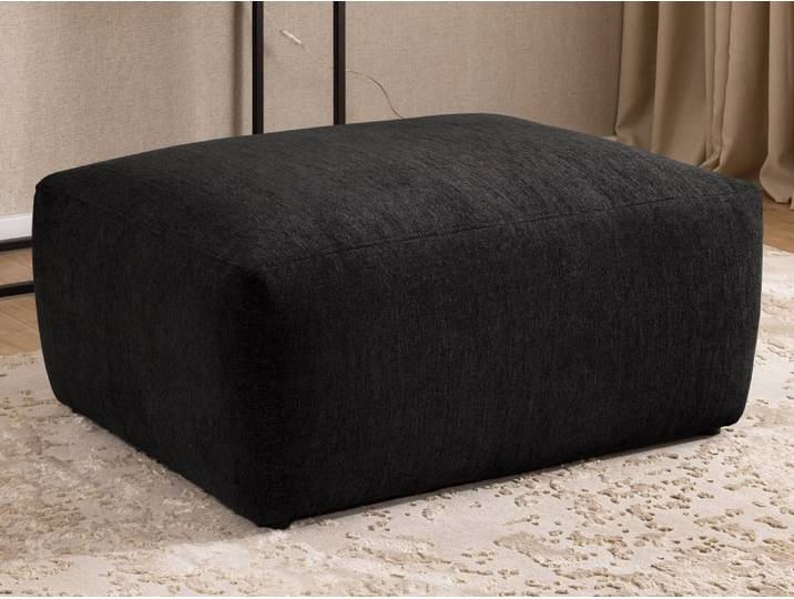 Repose-pieds en tissu structuré 102x76x42 cm