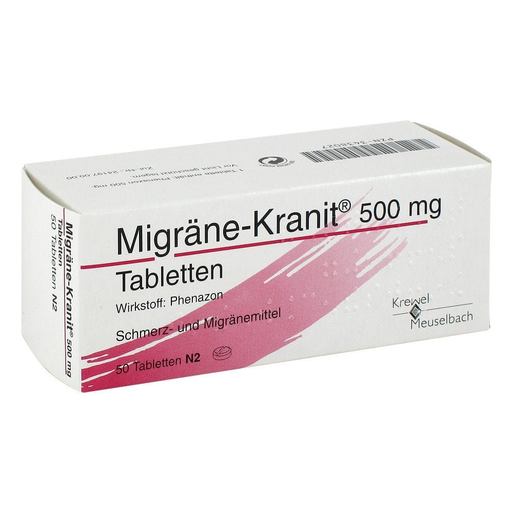 HERMES Arzneimittel GmbH Migräne-Kranit 500mg 03438027