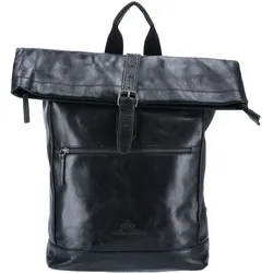 The Skandinavian Brand Leder Rucksack - schwarz
