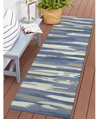 Liora Manne Lush Decor Capri Cloud Indoor/Outdoor Rug Aruba