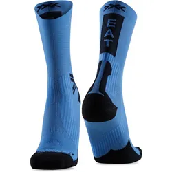 X-SOCKS Bike Perform Crew Fahrradsocken A016 - mineral blue/x black 39-41