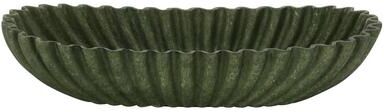 "SAFAVIEH Rula 14-Inch Resin Wavy Long Bowl, Green - 14""W x 6""D x 3""H"