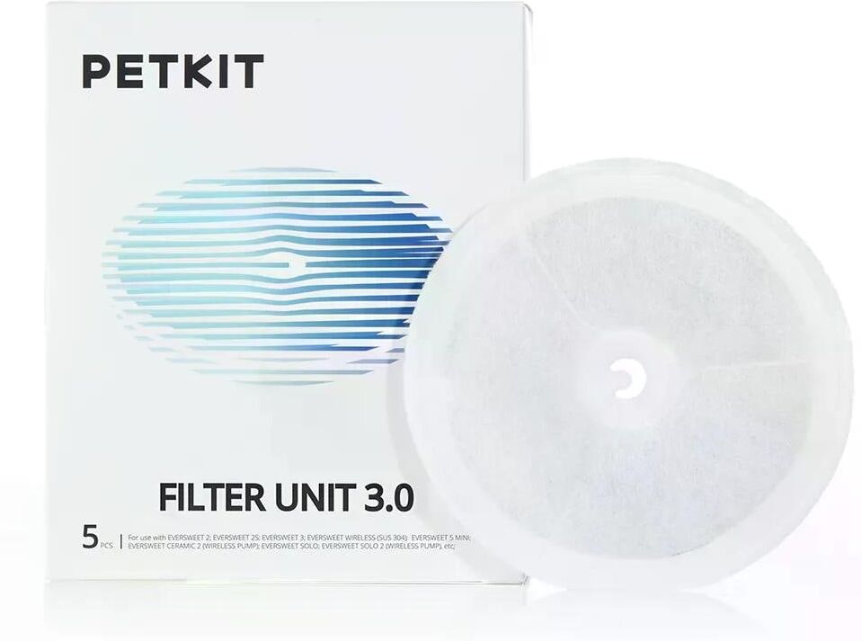 Ersatzfilter PETKIT "Zubehör Filter 3.0 zu Eversweet Wireless, 5 Stk.", weiss (weiß), Filterkartuschen, Ersatzfilter weiß Einheitsgröße