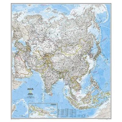 National Geographic Asia Wall Map - Classic (33.25 X 38 In), Karte von National Geographic Maps, National geographic, 978-0-7922-8098-9