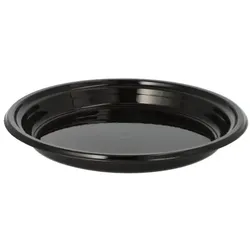 Papstar Menüteller (Mehrweg), ungeteilt Ø 22 cm · H 2,6 cm schwarz, 28 x 12 Stück