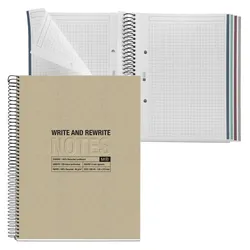 MIQUELRIUS Eco Design Collegeblock DIN A5 kariert beige