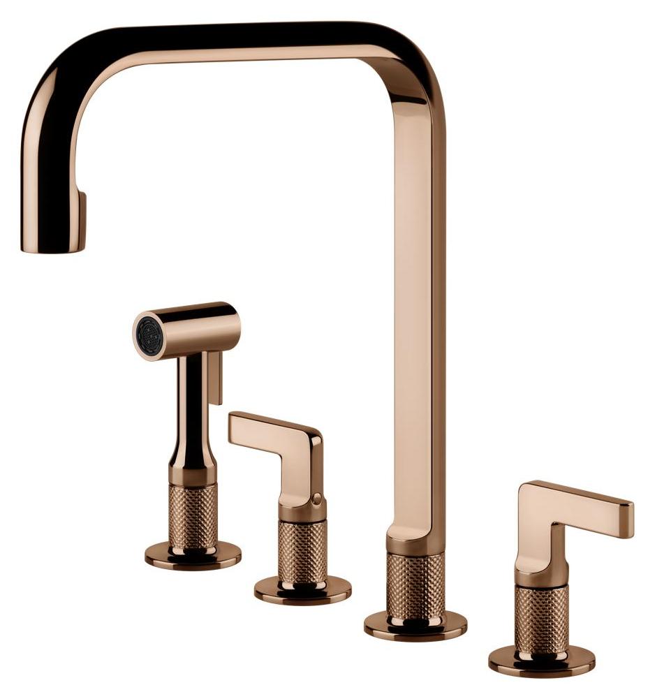 Gessi 58703, Herunterziehen, Kupfer, Drehventile, Doppel, 3/8", 120°