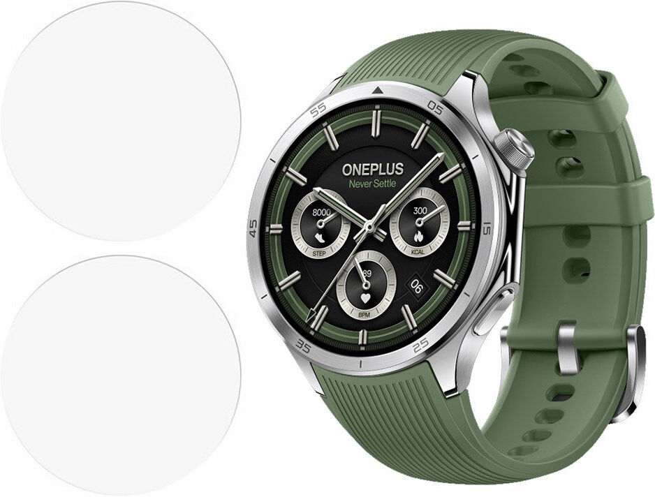 INCOVER OnePlus Watch 3 (46mm) Hærdet Beskyttelsesglas - 2 stk. - Gennemsigtig