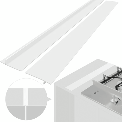 Multisell Products Hub Silicone Stove Counter Gap Cover, Prevent Mess & Odors white