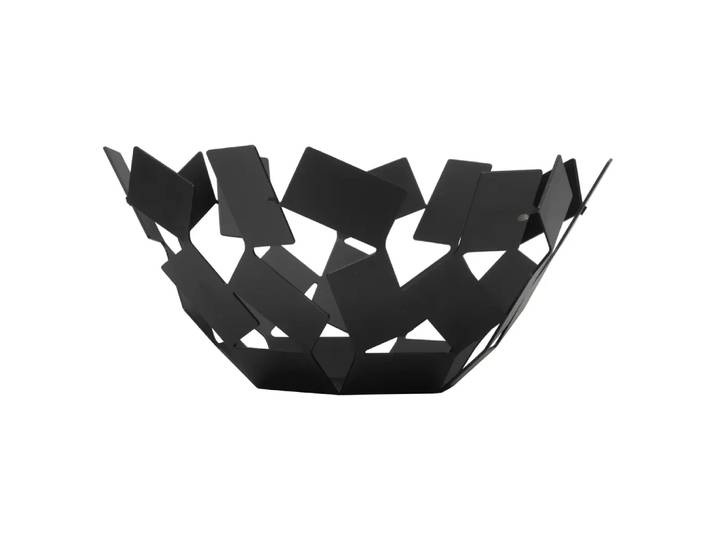 Obstschale La Stanza, Alessi, schwarz, MetallMetall/Edelstahl