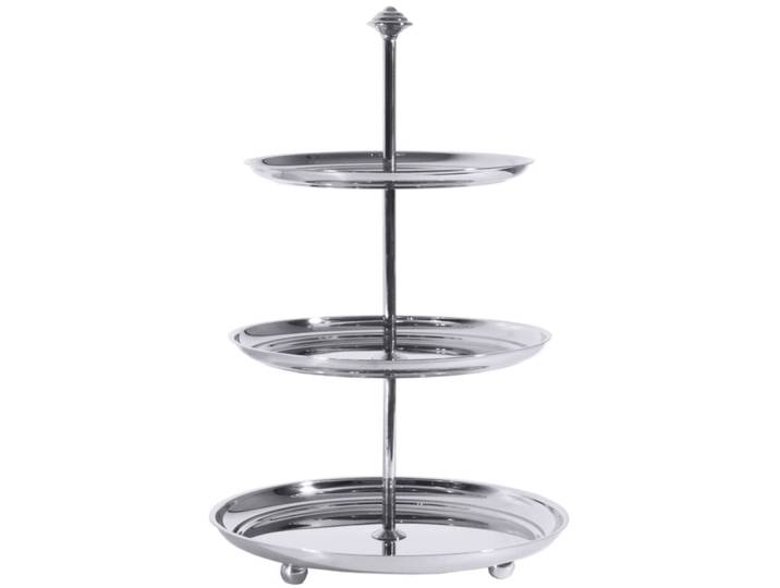 Etagère Contacto Bander silber Edelstahl B 25 cm H 39.5 cm - Etagère