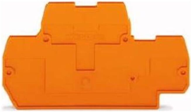 WAGO GmbH& Co. KG Abschluss-/Zwischenplatte 2mm, orange 870-519 (0456350)