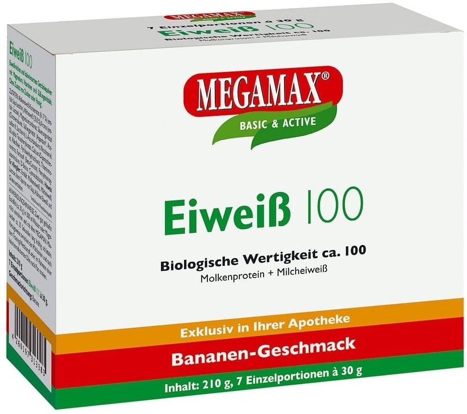 Eiweiss 100 Banane Megamax Pulver 7X30g