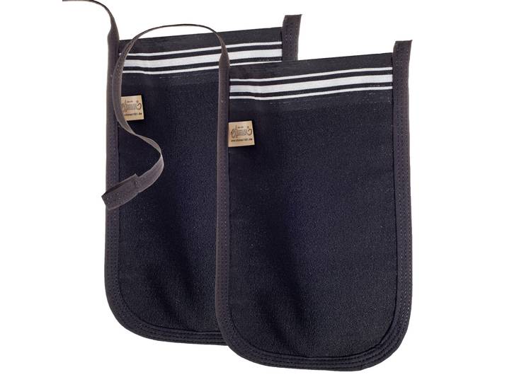 2er-Set Hamam Peelinghandschuh Deluxe, pflegendes Körperpeeling für Gesicht und Körper