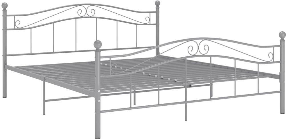 Rosalind Wheeler Gapspard Bed Silver 160 x 200cm