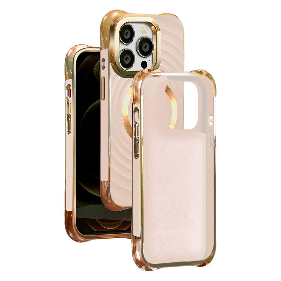 OEM Circle Glam Mag Hülle für iPhone 14 Pro 6,1" rosa (Apple iPhone 14 Pro) (45973580)