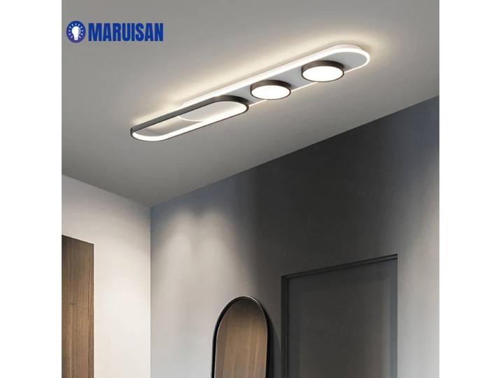 Plafonnier LED nordique moderne pour chambre à coucher, bureau, hall d'entrée, couloir, vestiaire, décoration intérieure simple