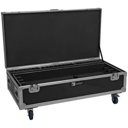 ROADINGER Flightcase 8x AKKU IP Pixel Tube 360° PRO CRMX mit Ladefunktion und Rollen