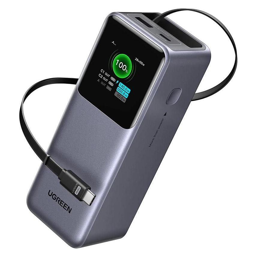 Ugreen Nexode mit einziehbarem Kabel (20000 mAh, 165 W, 72 Wh) (55987B)