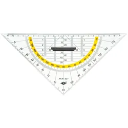 Wedo, Lineal, Geometrie-Dreieck (25 cm, Kunststoff)