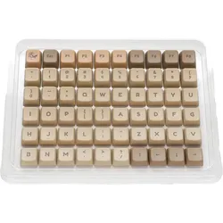 Ducky Boba PBT Dye Sublimation Set, Keycaps, Beige