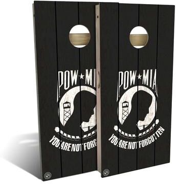 Skip's Garage POW MIA Outdoor Cornhole Board Set