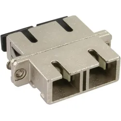 INLINE LWL Metall-Kupplung, Duplex SC/SC, multimode, Keramik-Hülse, zum Einbau