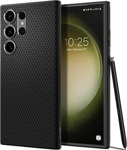 Spigen Liquid Air Black Cover für Samsung Galaxy S23 Ultra