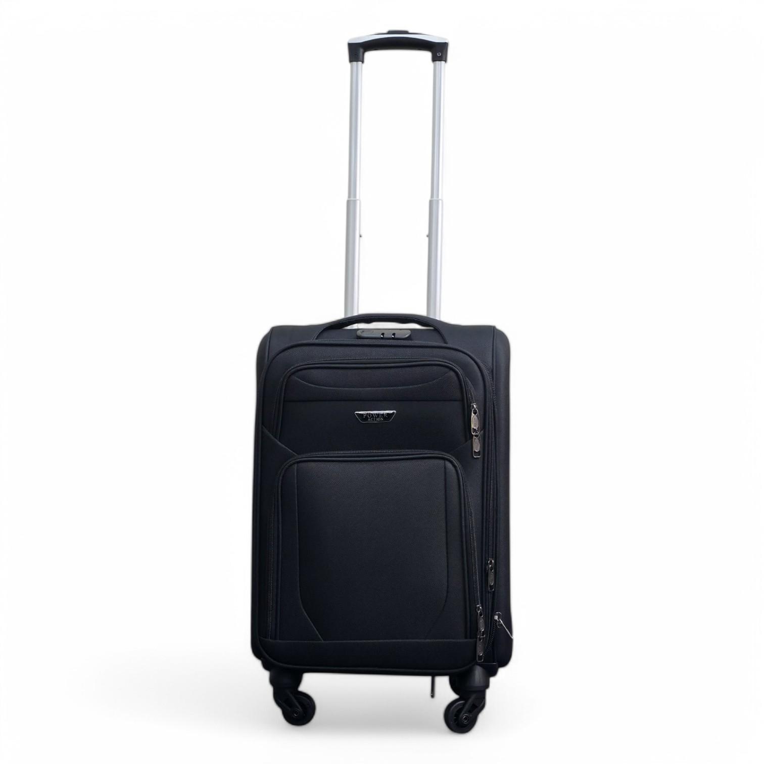 Erweiterbarer Weichschalen-Kabinenkoffer, 50,5 x 37 x 26 cm, Gepäck, passend für Easyjet, Ryanair